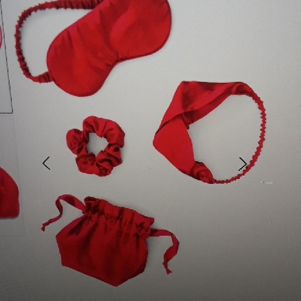 Red Satin Sleep Set